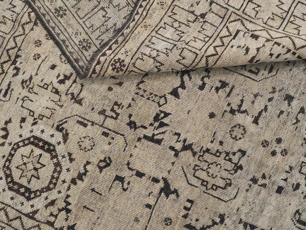 Antique Afghan Beshir Carpet, No.23236 - Staging