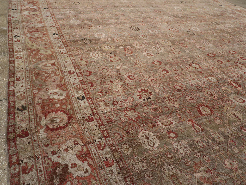 Antique Persian Bidjar Oversize Carpet, No.23237 - Staging