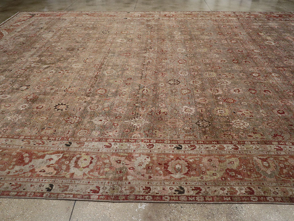 Antique Persian Bidjar Oversize Carpet, No.23237 - Staging