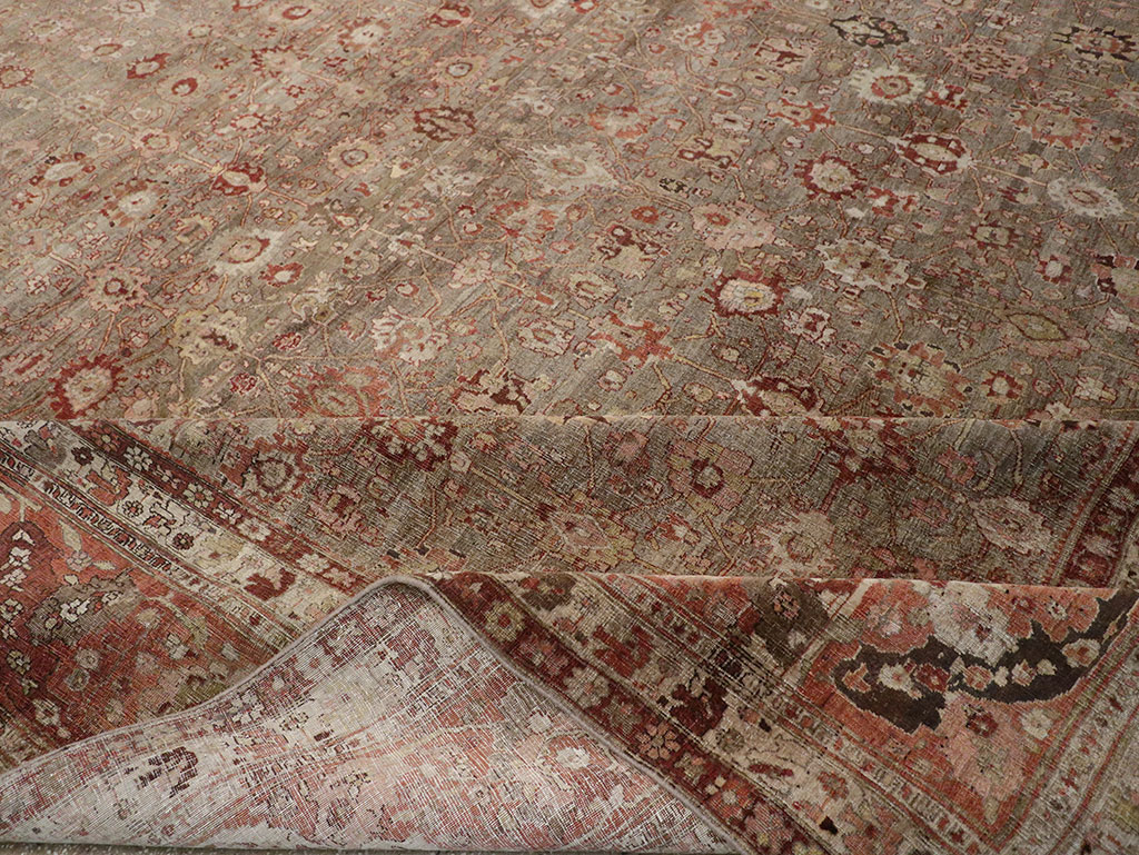 Antique Persian Bidjar Oversize Carpet, No.23237 - Staging