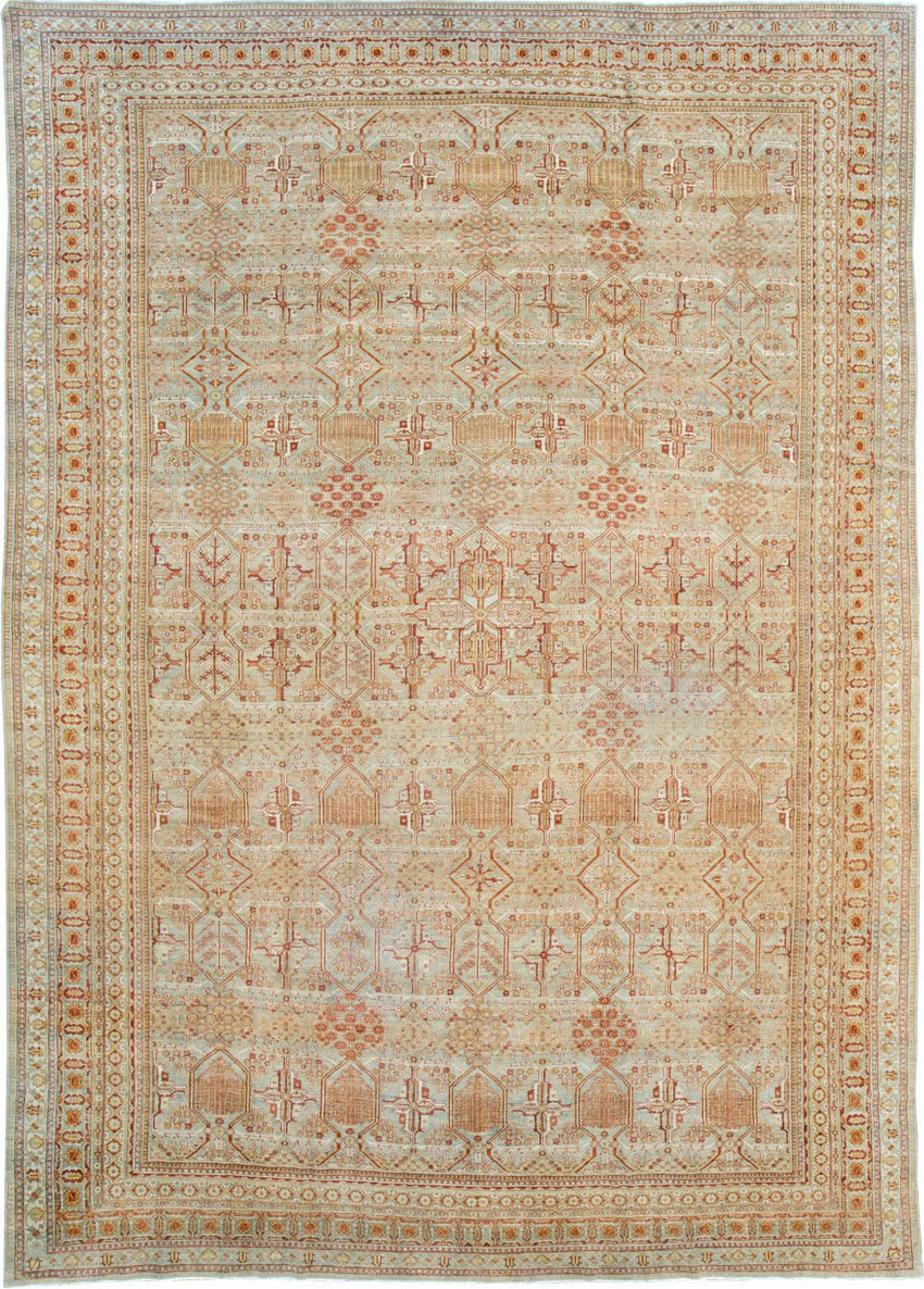 Vintage Persian Joshegan Carpet, No.23238 - Staging