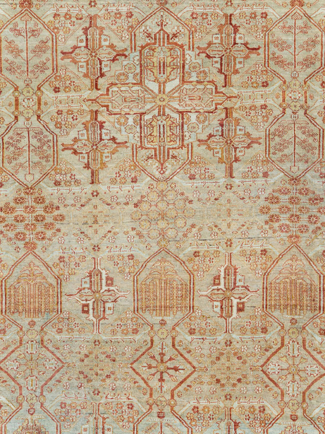 Vintage Persian Joshegan Carpet, No.23238 - Staging