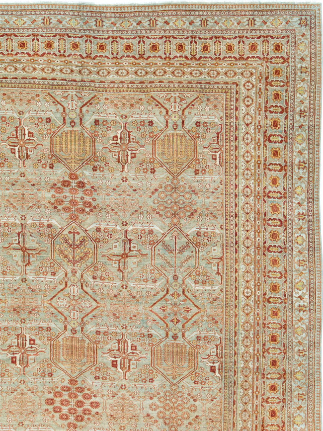 Vintage Persian Joshegan Carpet, No.23238 - Staging