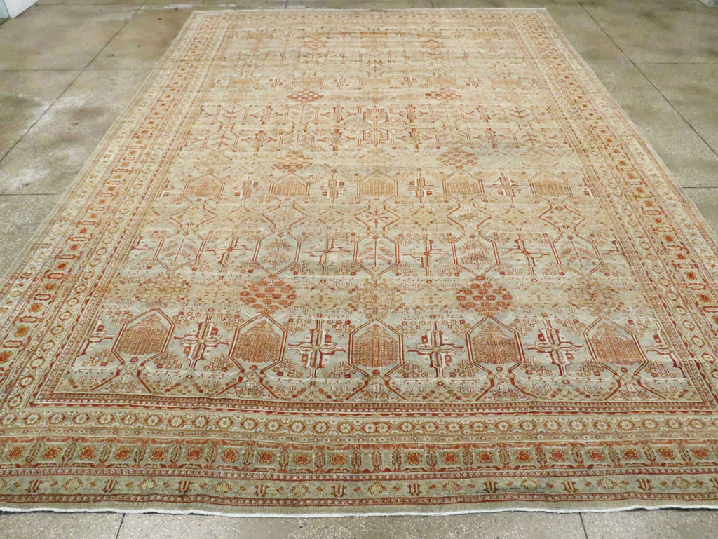 Vintage Persian Joshegan Carpet, No.23238 - Staging