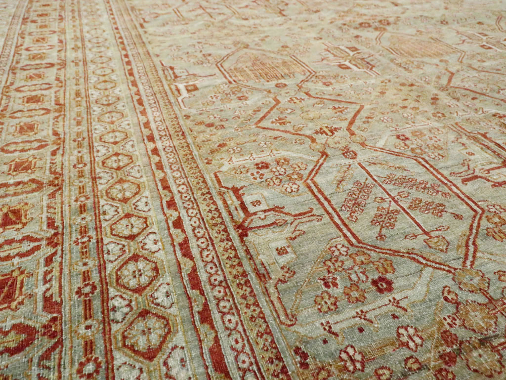 Vintage Persian Joshegan Carpet, No.23238 - Staging
