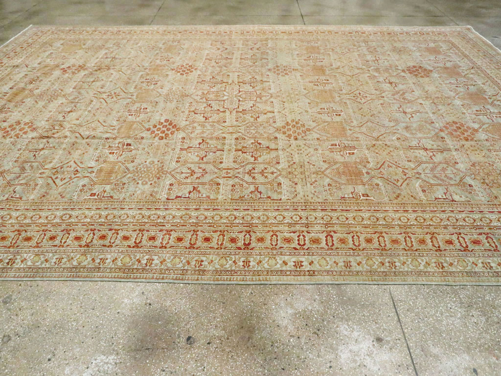 Vintage Persian Joshegan Carpet, No.23238 - Staging