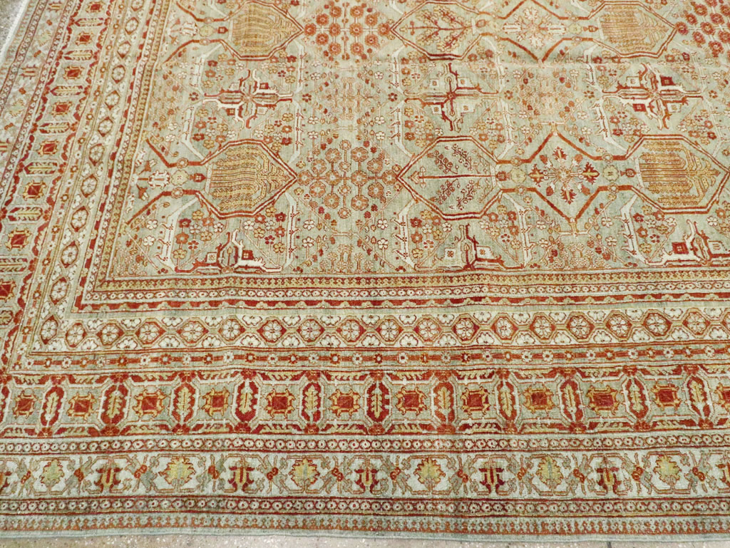 Vintage Persian Joshegan Carpet, No.23238 - Staging