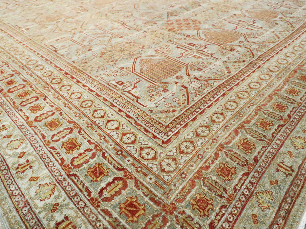 Vintage Persian Joshegan Carpet, No.23238 - Staging