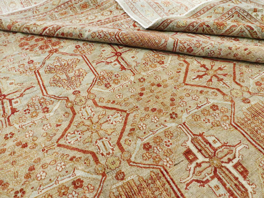 Vintage Persian Joshegan Carpet, No.23238 - Staging