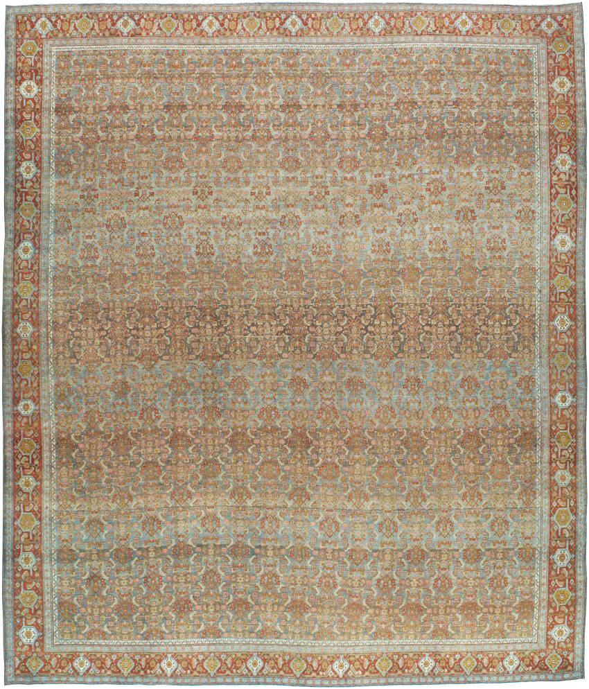 Antique Persian Senneh Carpet, No.23239 - Staging