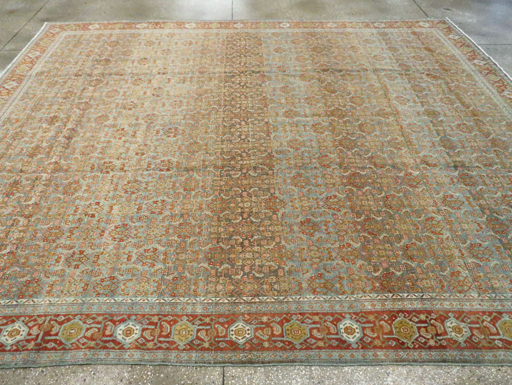 Antique Persian Senneh Carpet, No.23239 - Staging