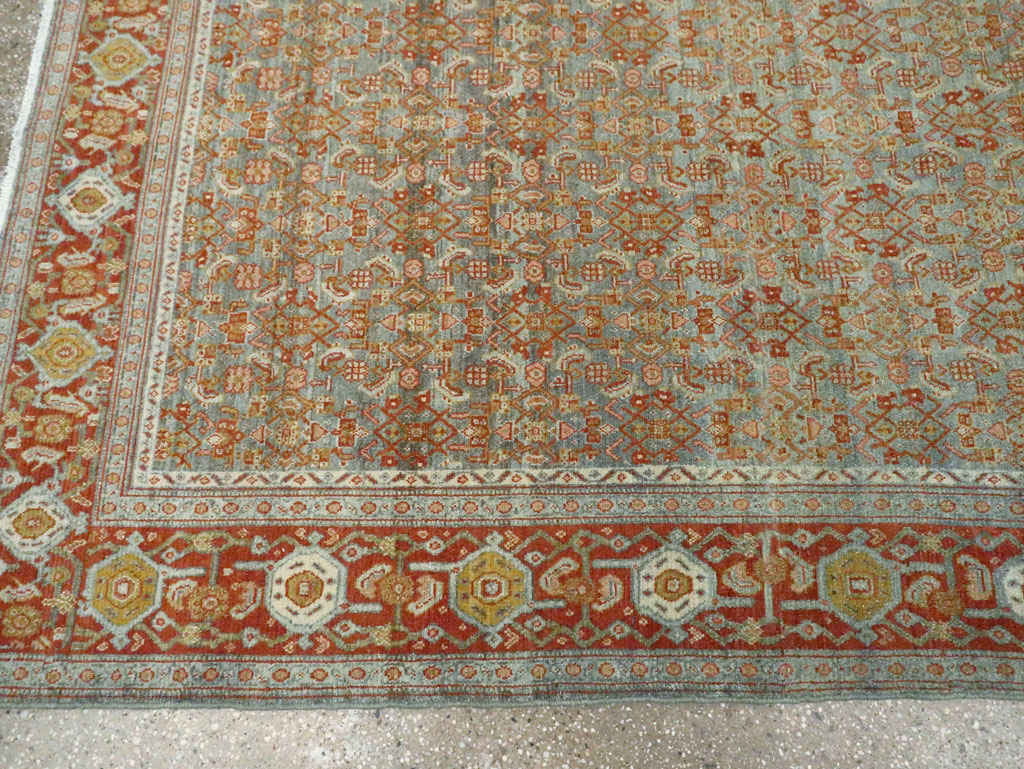 Antique Persian Senneh Carpet, No.23239 - Staging