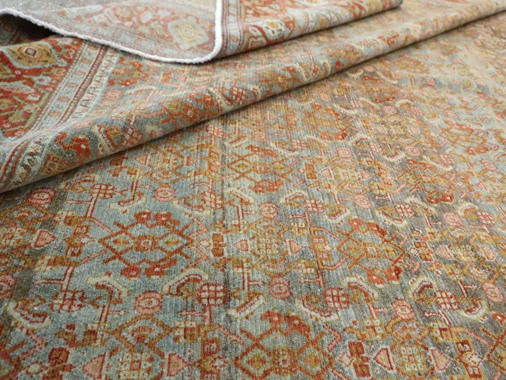 Antique Persian Senneh Carpet, No.23239 - Staging