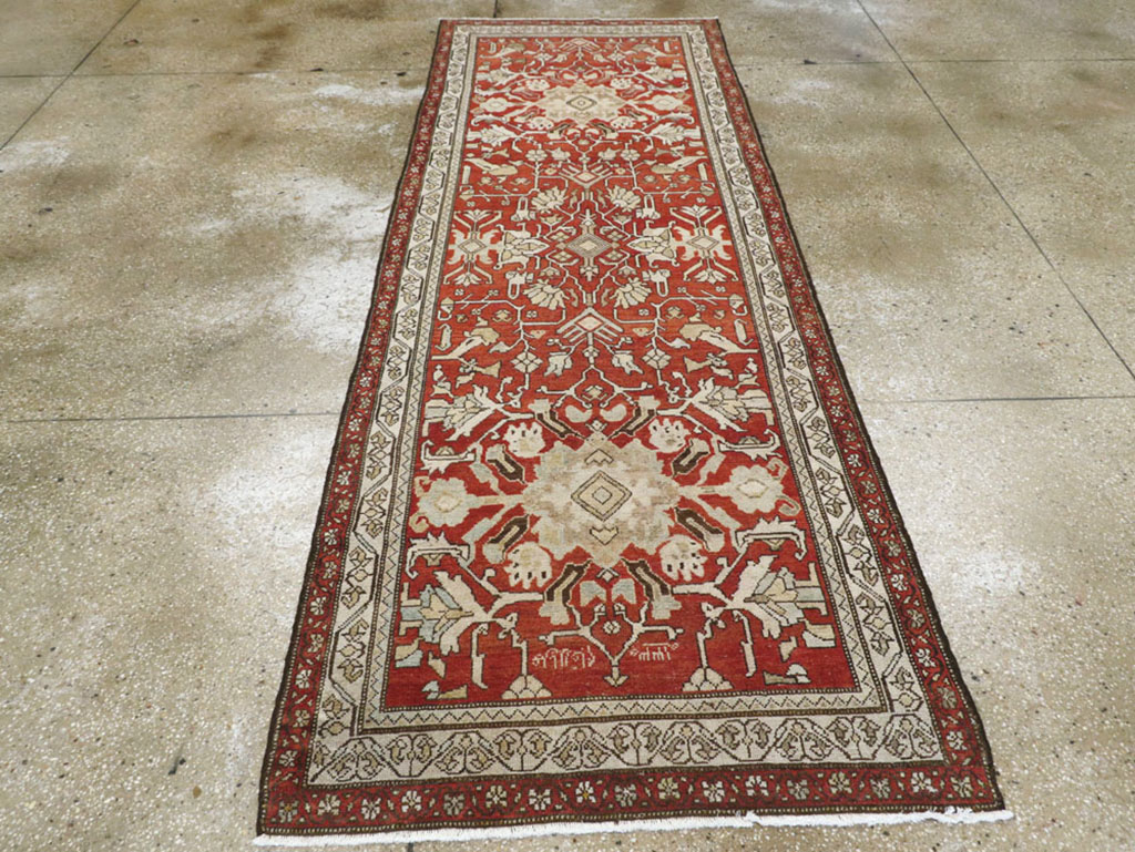 Vintage Persian Malayer Runner, No.23240 - Staging