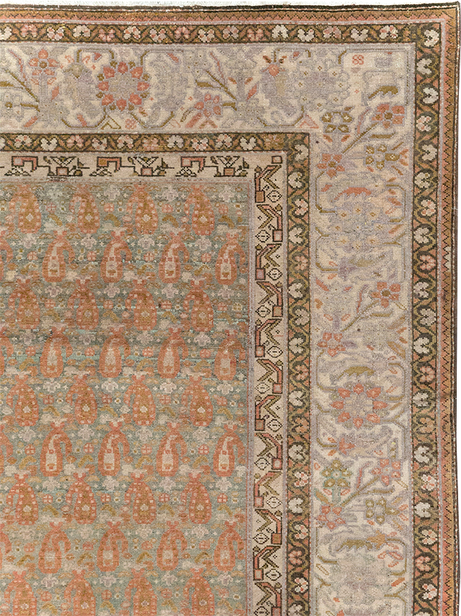 Antique Persian Malayer Gallery Carpet, No.23245 - Staging