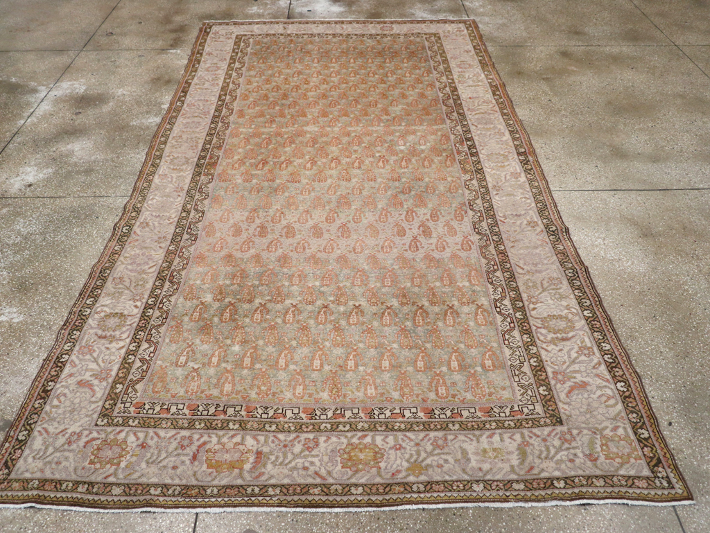 Antique Persian Malayer Gallery Carpet, No.23245 - Staging