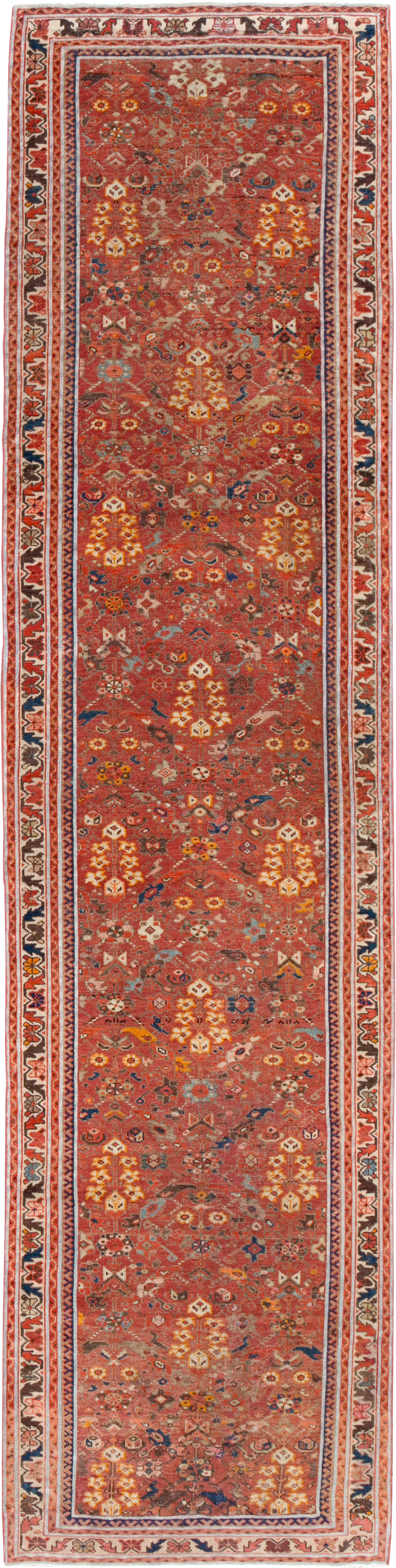 Antique Persian Malayer Runner, No.23252 - Staging