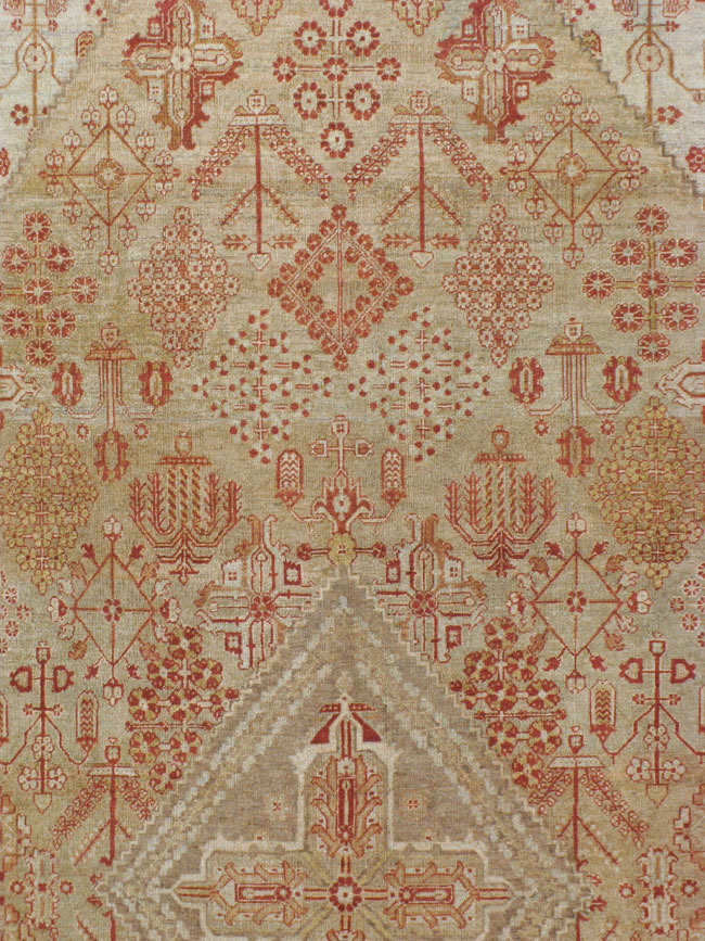 Vintage Persian Joshegan Carpet, No.23253 - Staging