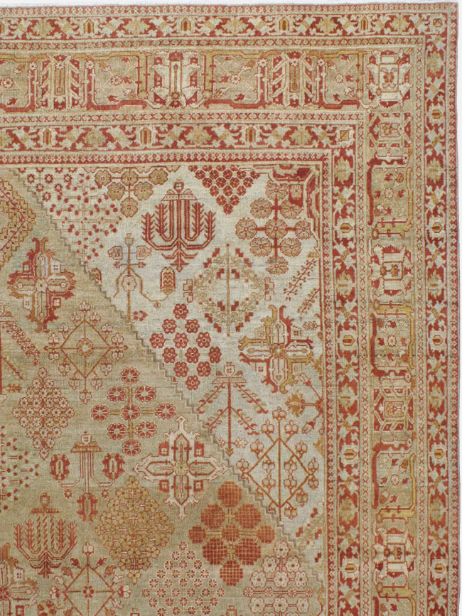 Vintage Persian Joshegan Carpet, No.23253 - Staging