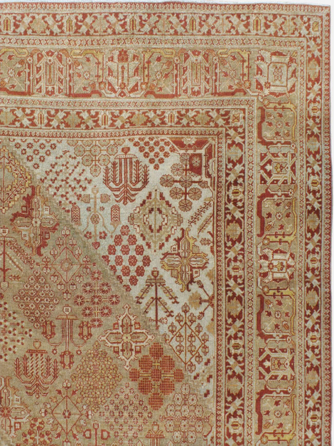 Vintage Persian Joshegan Carpet, No.23253 - Staging