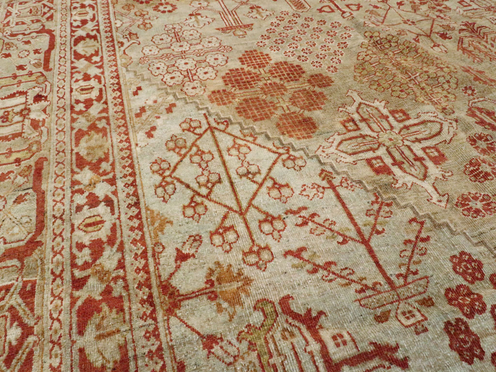 Vintage Persian Joshegan Carpet, No.23253 - Staging