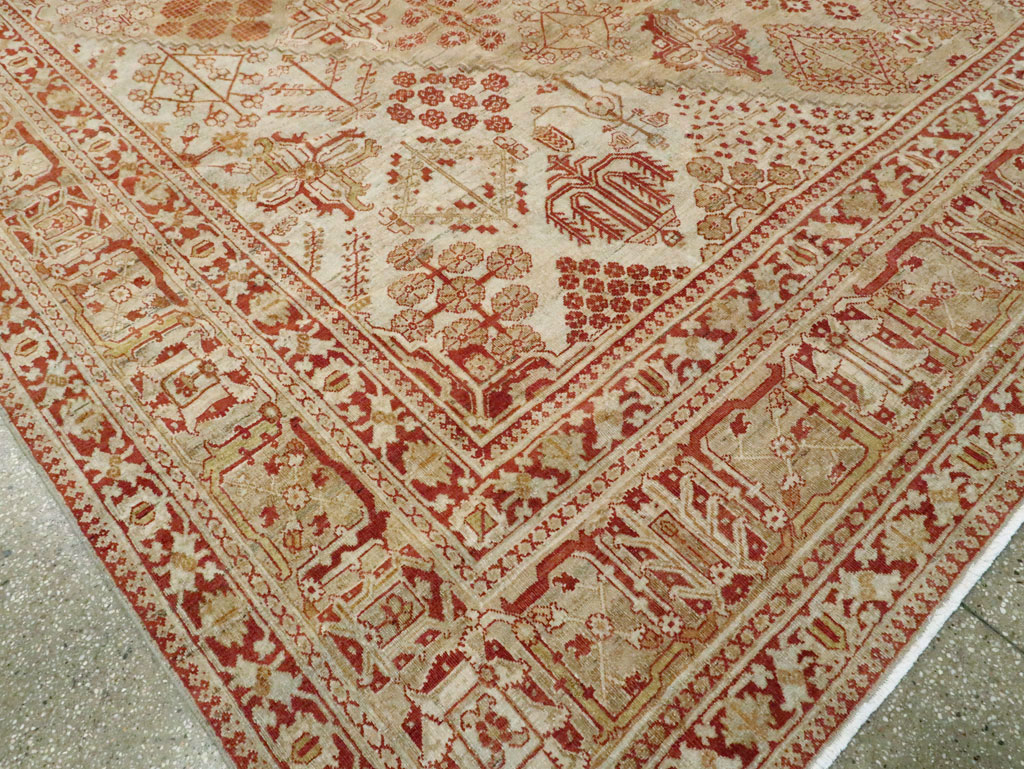 Vintage Persian Joshegan Carpet, No.23253 - Staging