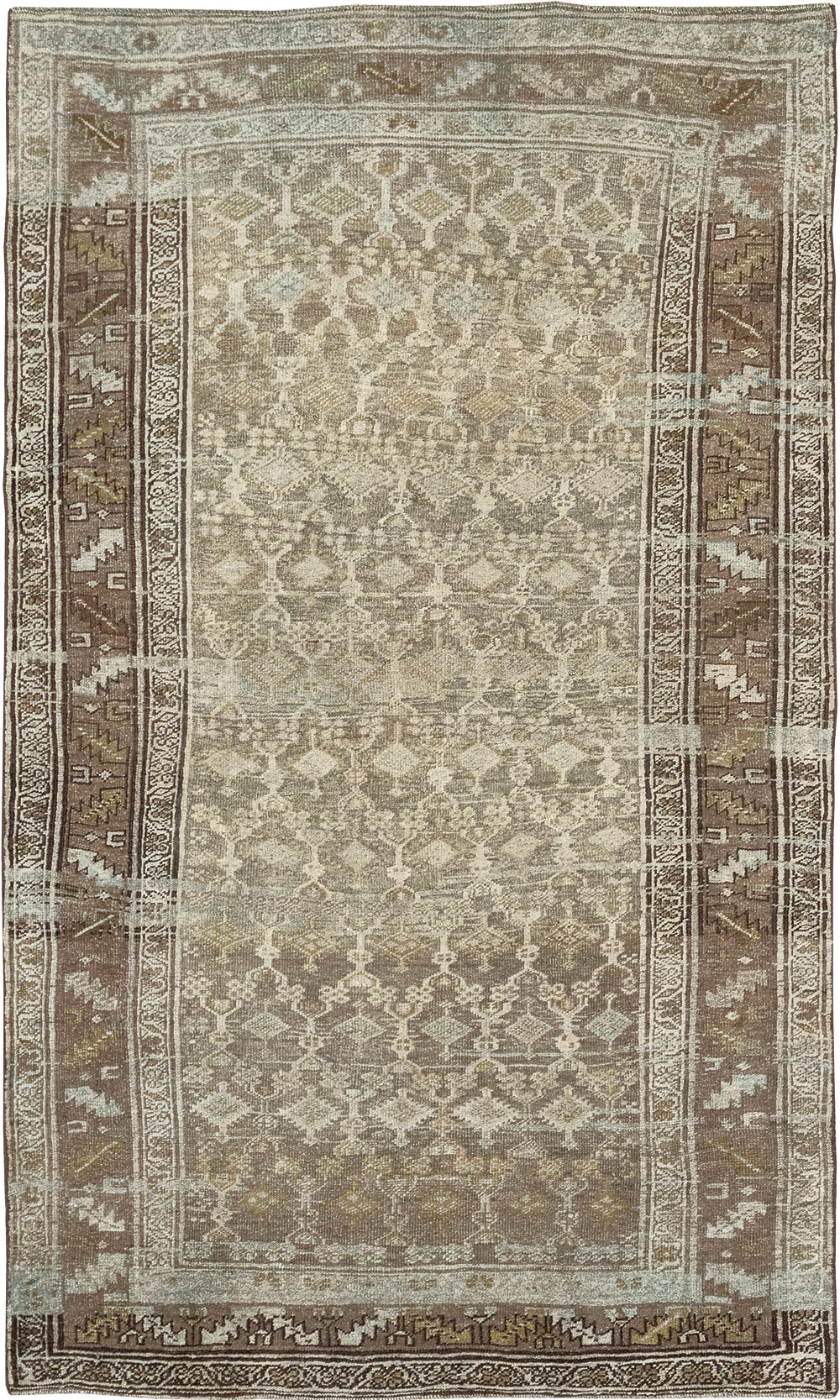 Antique Persian Kurdish Rug, No.23262 - Staging