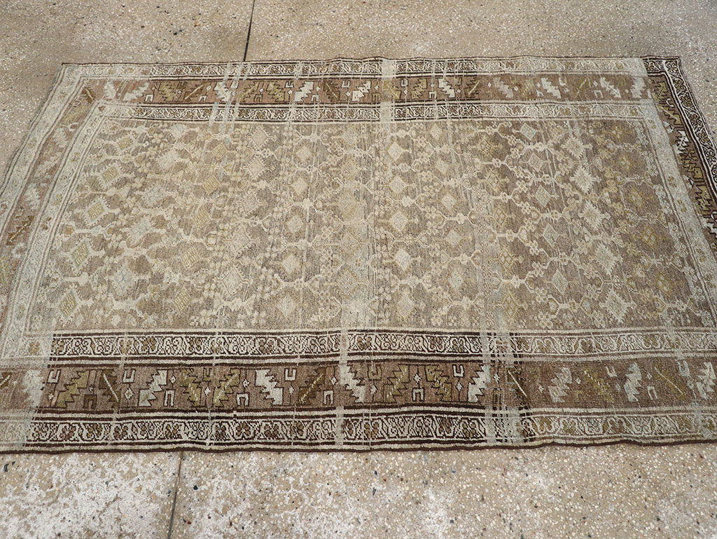 Antique Persian Kurdish Rug, No.23262 - Staging
