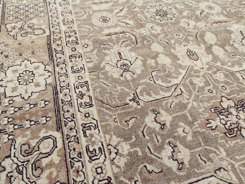 Antique Persian Tabriz Carpet, No.23268 - Staging