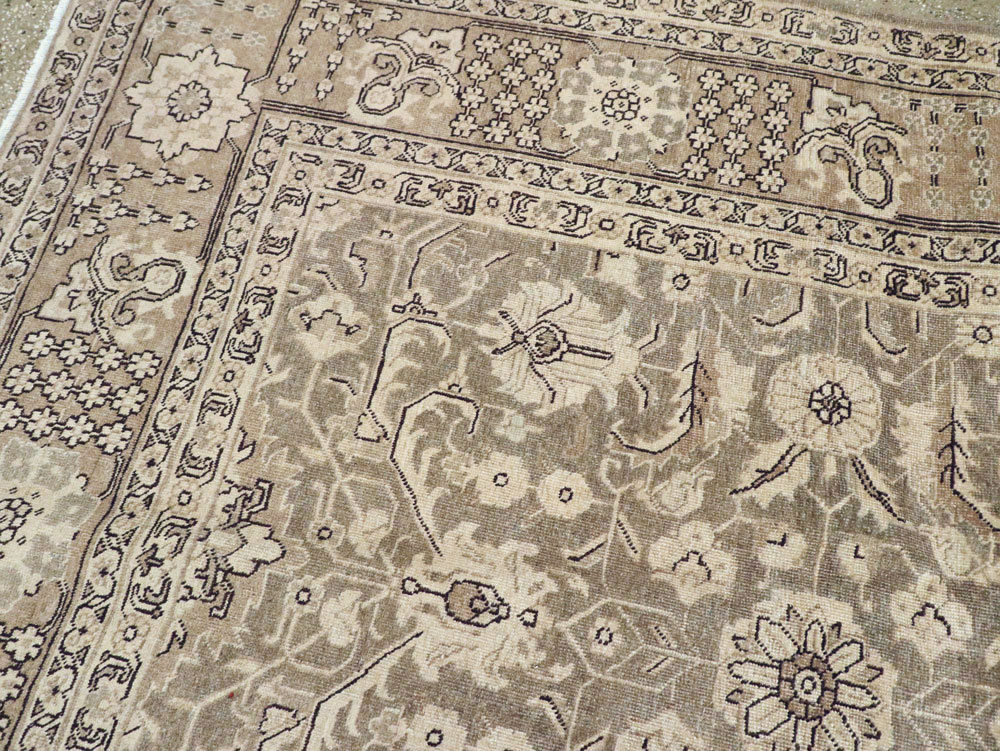Antique Persian Tabriz Carpet, No.23268 - Staging