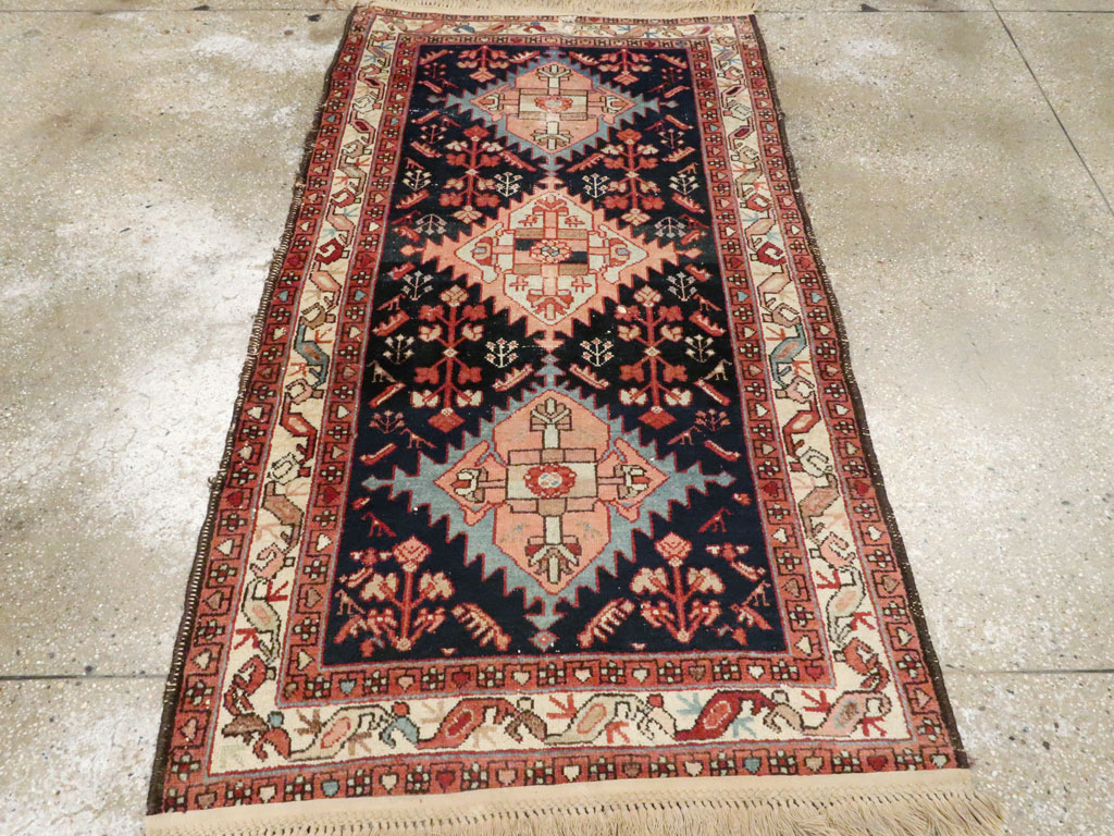 Vintage Persian Malayer Rug, No.23280 - Staging