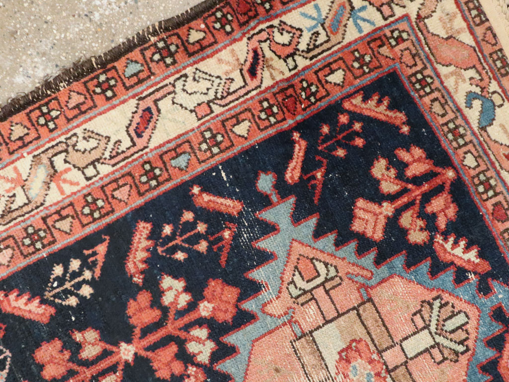 Vintage Persian Malayer Rug, No.23280 - Staging