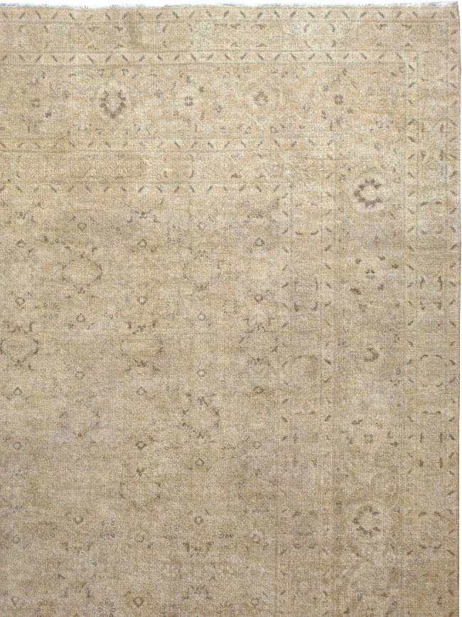 Antique Persian Tabriz Carpet, No.23282 - Staging