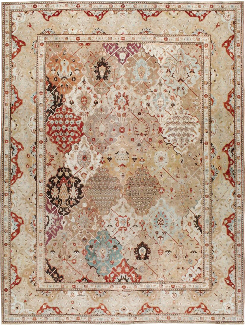 Antique Persian Tabriz Carpet, No.23284 - Staging