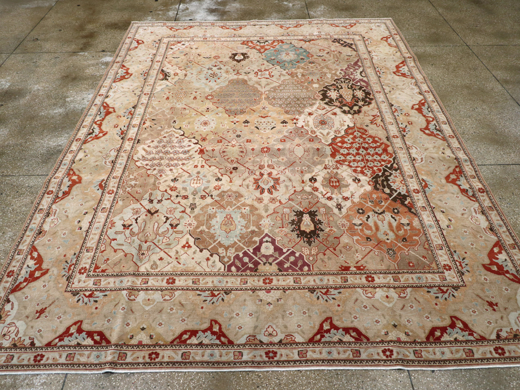 Antique Persian Tabriz Carpet, No.23284 - Staging