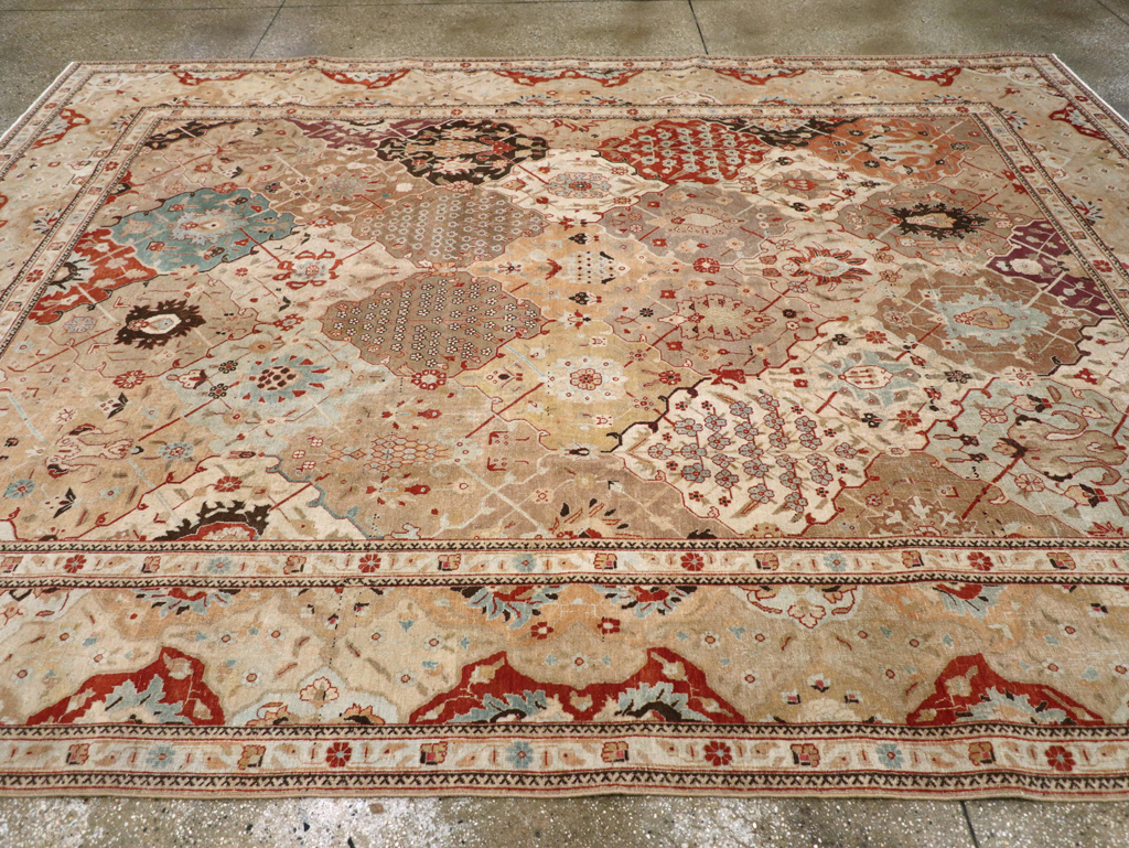 Antique Persian Tabriz Carpet, No.23284 - Staging