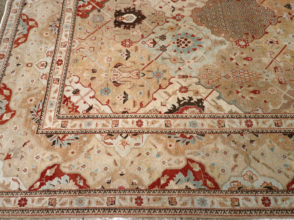 Antique Persian Tabriz Carpet, No.23284 - Staging