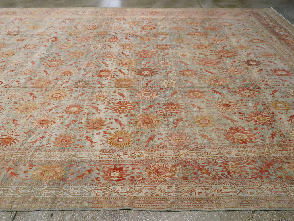 Antique Persian Mahal Carpet, No.23288 - Staging