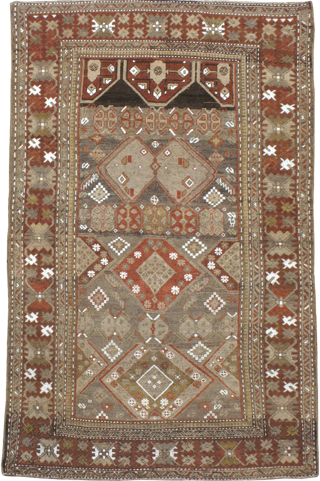 Antique Persian Kurdish Rug, No.23289 - Staging