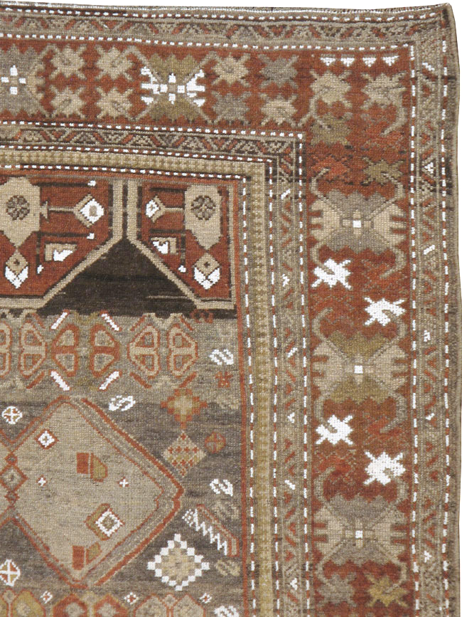 Antique Persian Kurdish Rug, No.23289 - Staging