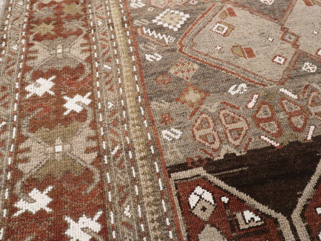Antique Persian Kurdish Rug, No.23289 - Staging