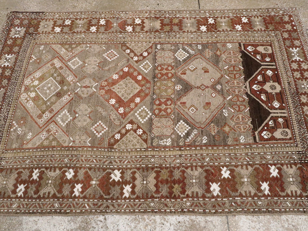 Antique Persian Kurdish Rug, No.23289 - Staging