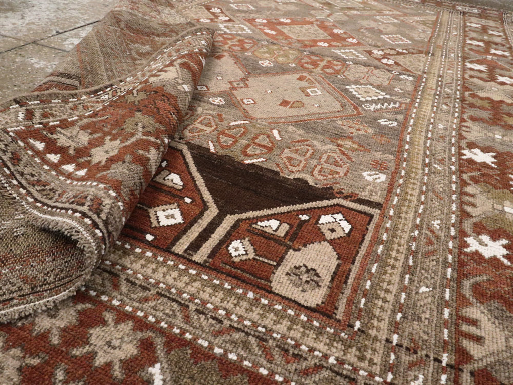 Antique Persian Kurdish Rug, No.23289 - Staging