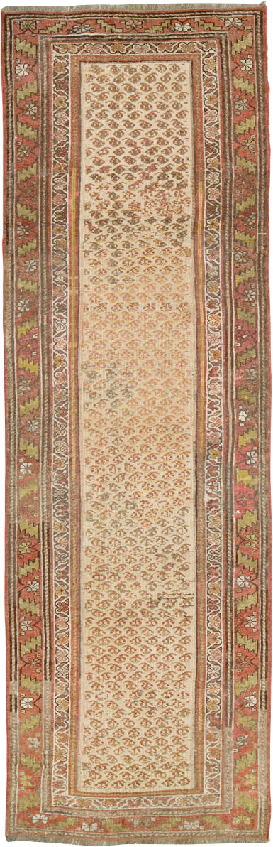 Antique Persian Kurdish Runner, No.23290 - Staging