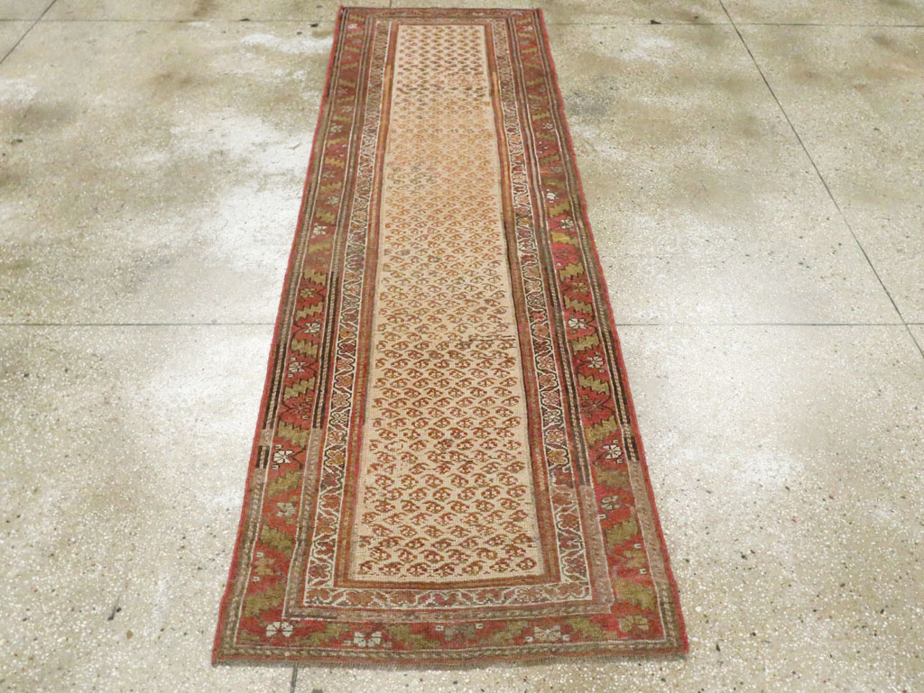 Antique Persian Kurdish Runner, No.23290 - Staging