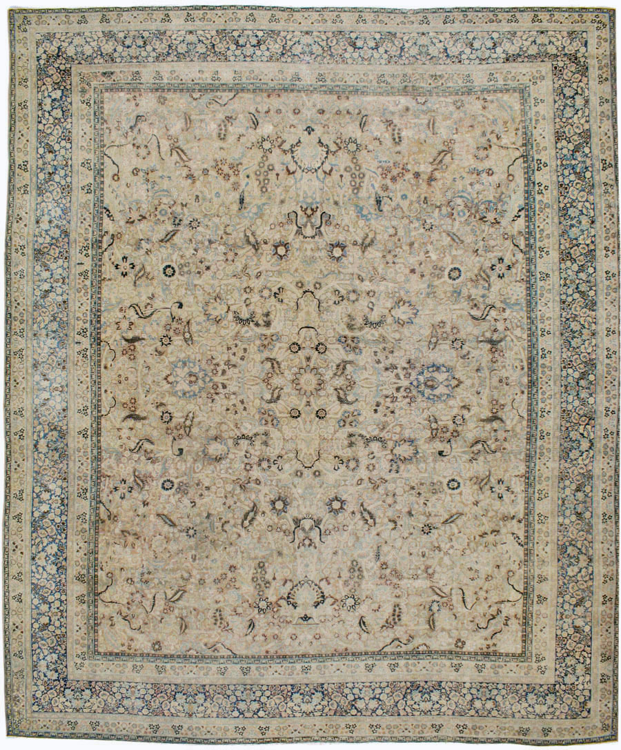Antique Persian Mashad Carpet, No.23292 - Staging