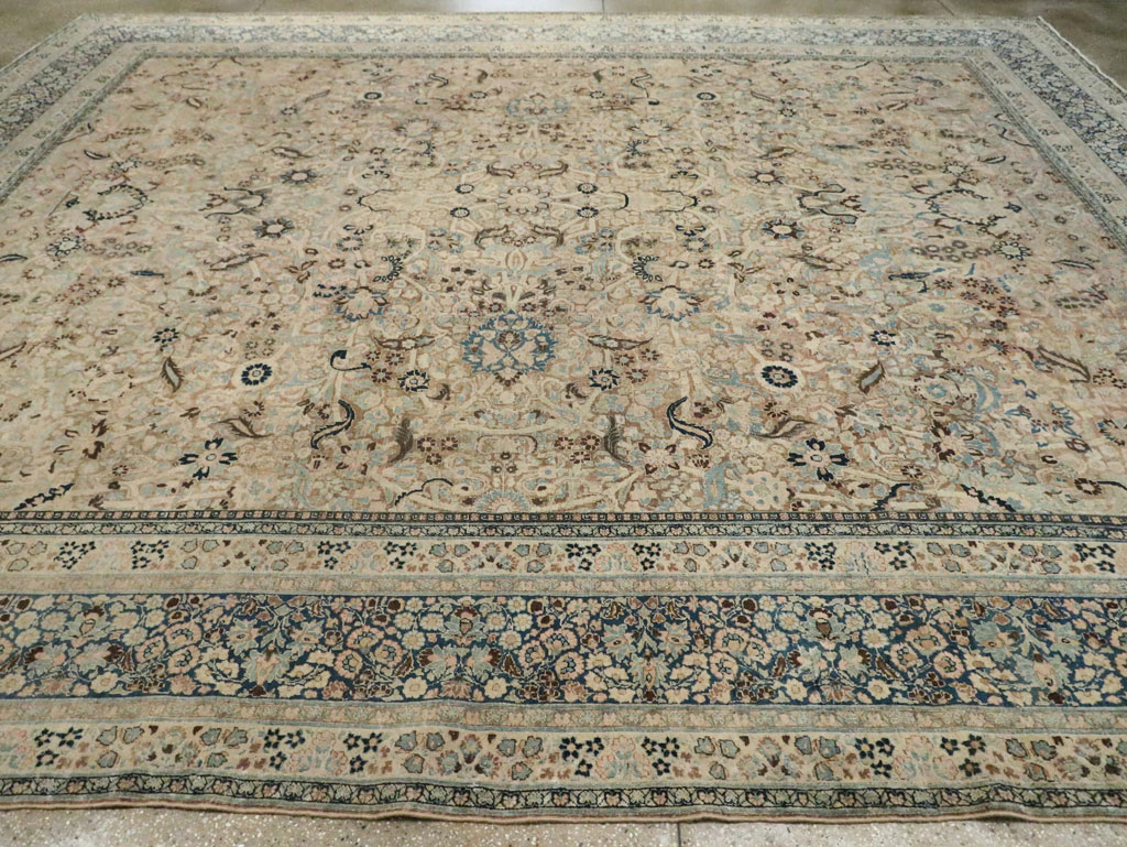 Antique Persian Mashad Carpet, No.23292 - Staging