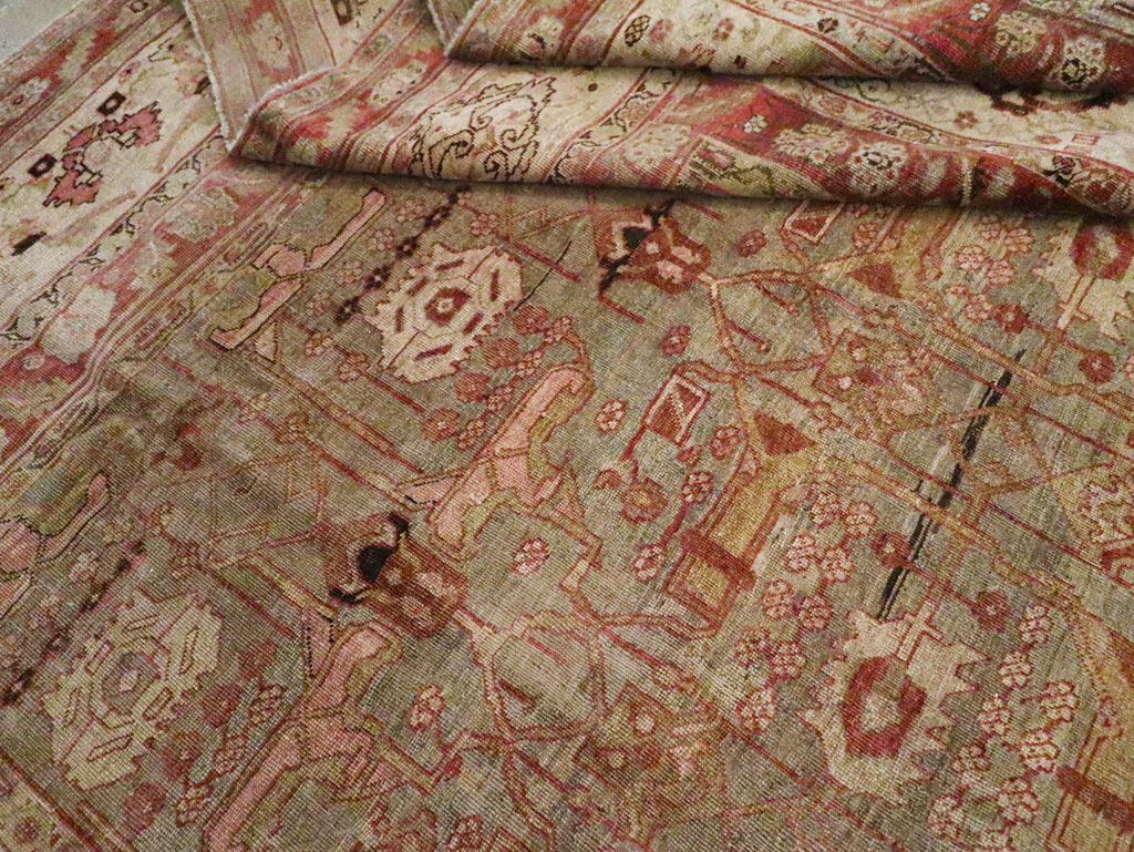 Antique Perisan Bidjar Carpet, No.23294 - Staging
