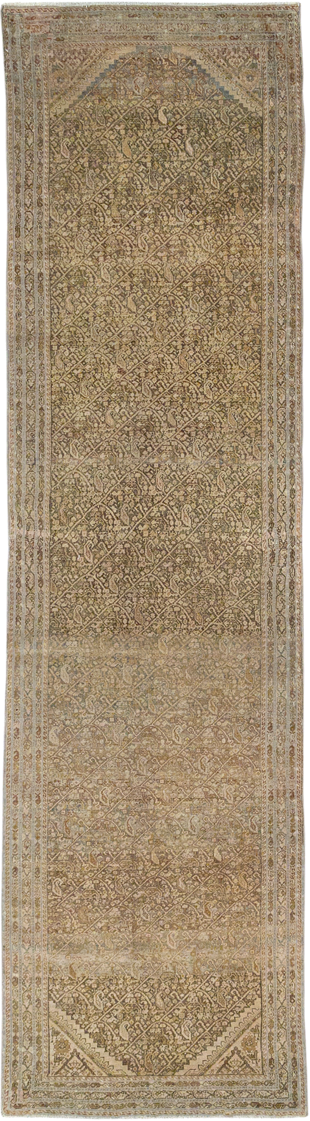 Antique Persian Malayer Runner, No.23303 - Staging