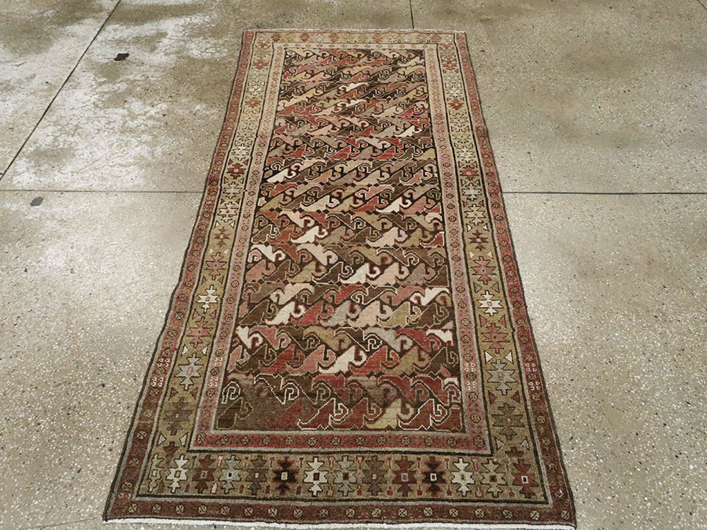 Antique Persian Kurdish Rug, No.23305 - Staging